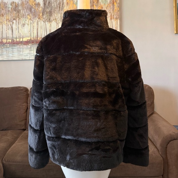 Karl Lagerfeld Women's Faux Fur Jacket - Picture 16 of 16